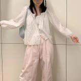 甘くてクールな。くすぐるピンクの刺繍カーゴパンツ | 17kg | 詳細画像13