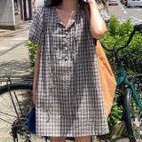 シルエットをスリムに。小柄 アンチエイジング チェックワンピース | 17kg | 詳細画像2 