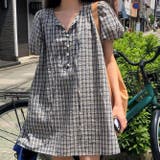 シルエットをスリムに。小柄 アンチエイジング チェックワンピース | 17kg | 詳細画像4 