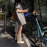 シルエットをスリムに。小柄 アンチエイジング チェックワンピース | 17kg | 詳細画像6 