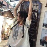 カジュアルクルーネック 幾何学模様シャツ | 17kg | 詳細画像14 