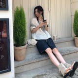 カジュアルクルーネック 幾何学模様シャツ | 17kg | 詳細画像16 