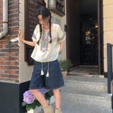 カジュアルクルーネック 幾何学模様シャツ | 17kg | 詳細画像21 