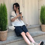カジュアルクルーネック 幾何学模様シャツ | 17kg | 詳細画像9 
