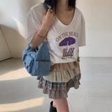 プリントTシャツ+デザイン感あふれるティアードスカート | 17kg | 詳細画像11