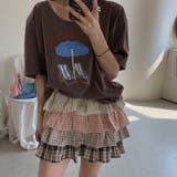プリントTシャツ+デザイン感あふれるティアードスカート | 17kg | 詳細画像3