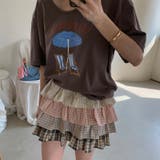 スカート | プリントTシャツ+デザイン感あふれるティアードスカート | 17kg