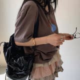 プリントTシャツ+デザイン感あふれるティアードスカート | 17kg | 詳細画像5