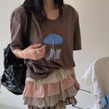 プリントTシャツ+デザイン感あふれるティアードスカート | 17kg | 詳細画像6