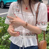 フラワー刺繍レースシャツ | 17kg | 詳細画像6 