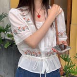 フラワー刺繍レースシャツ | 17kg | 詳細画像7 