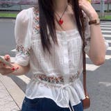 フラワー刺繍レースシャツ | 17kg | 詳細画像17 