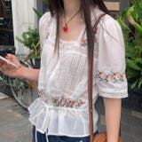 フラワー刺繍レースシャツ | 17kg | 詳細画像22 
