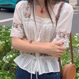 フラワー刺繍レースシャツ | 17kg | 詳細画像26 