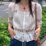 フラワー刺繍レースシャツ | 17kg | 詳細画像29 