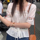 フラワー刺繍レースシャツ | 17kg | 詳細画像35 