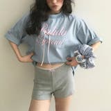 シックで若見えネックラインレース切り替えTシャツ | 17kg | 詳細画像4 