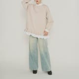 気負わず快適 【春】ハイネックフェイクレイヤードスウェット 切替ティアード風スウ… | 17kg | 詳細画像19