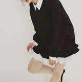 気負わず快適 【春】ハイネックフェイクレイヤードスウェット 切替ティアード風スウ… | 17kg | 詳細画像37