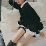 気負わず快適 【春】ハイネックフェイクレイヤードスウェット 切替ティアード風スウ… | 17kg | 詳細画像38