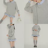 気負わず快適 【春】ハイネックフェイクレイヤードスウェット 切替ティアード風スウ… | 17kg | 詳細画像39