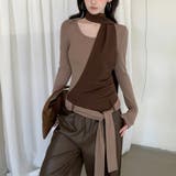 甘辛系ガールズ 【春】切替フェイクレイヤードスリム細見え起毛レースアップインナー | 17kg | 詳細画像13 