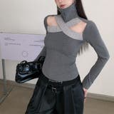 甘辛系ガールズ☆【春】ネック切替オープンショルダー スリム細見え起毛インナー | 17kg | 詳細画像11 