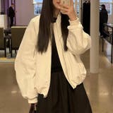 ホワイト | 気負わず快適☆【春】ノーカラーゆったりジャケット スタジャン風アウター | 17kg