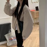 気負わず快適☆【春】ノーカラーゆったりジャケット スタジャン風アウター | 17kg | 詳細画像3 