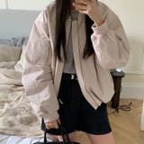 ライトピンク | 気負わず快適☆【春】ノーカラーゆったりジャケット スタジャン風アウター | 17kg