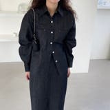 ブラックシャツ+スカート | 気負わず快適☆【春】デニムセットアップ シャツ＋スカート | 17kg