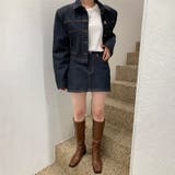 気負わず快適☆【春】配色ステッチ長袖デニムジャケット＋タイトスカートセット | 17kg | 詳細画像5 