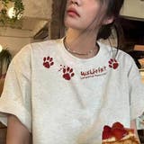 ゆるカワコーデ☆【春】半袖Tシャツルーズフィット トップス | 17kg | 詳細画像3