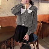 甘辛系ガールズ☆【春】リボン 配色チェック 長袖シャツ | 17kg | 詳細画像16 