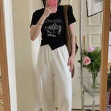 甘辛系ガールズ☆【春】アシンメトリーTシャツショート丈 トップス | 17kg | 詳細画像6