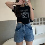 甘辛系ガールズ☆【春】アシンメトリーTシャツショート丈 トップス | 17kg | 詳細画像7