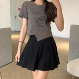 甘辛系ガールズ☆【春】アシンメトリーTシャツショート丈 トップス | 17kg | 詳細画像9