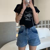 甘辛系ガールズ☆【春】アシンメトリーTシャツショート丈 トップス | 17kg | 詳細画像4