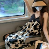 甘辛系ガールズ☆【春】ブラック小花柄 キャミソールワンピース | 17kg | 詳細画像1