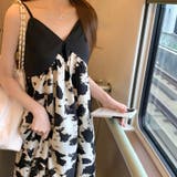甘辛系ガールズ☆【春】ブラック小花柄 キャミソールワンピース | 17kg | 詳細画像7