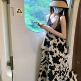 甘辛系ガールズ☆【春】ブラック小花柄 キャミソールワンピース | 17kg | 詳細画像9