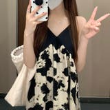 甘辛系ガールズ☆【春】ブラック小花柄 キャミソールワンピース | 17kg | 詳細画像11