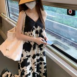 甘辛系ガールズ☆【春】ブラック小花柄 キャミソールワンピース | 17kg | 詳細画像15