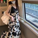 甘辛系ガールズ☆【春】ブラック小花柄 キャミソールワンピース | 17kg | 詳細画像17