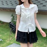 ゆるカワコーデ☆【春】ドールカラー リボン付き パフスリーブシャツ | 17kg | 詳細画像10