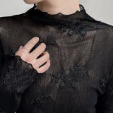 大人っぽく洗練された【春】優しい雰囲気スタンドカラー刺繍チュールインナー | 17kg | 詳細画像5
