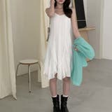 シンプルかつエレガントな【春】不規則レイヤード キャミソールワンピースロングワン… | 17kg | 詳細画像2 