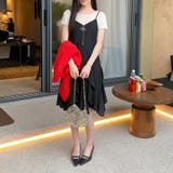 シンプルかつエレガントな【春】不規則レイヤード キャミソールワンピースロングワン… | 17kg | 詳細画像5 