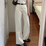 気負わず快適☆【春】ホワイト ストレートデニムパンツ | 17kg | 詳細画像2