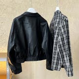 シンプルかつエレガントな【春】PUレザージャケットショート丈 ライダースジャケッ… | 17kg | 詳細画像17 